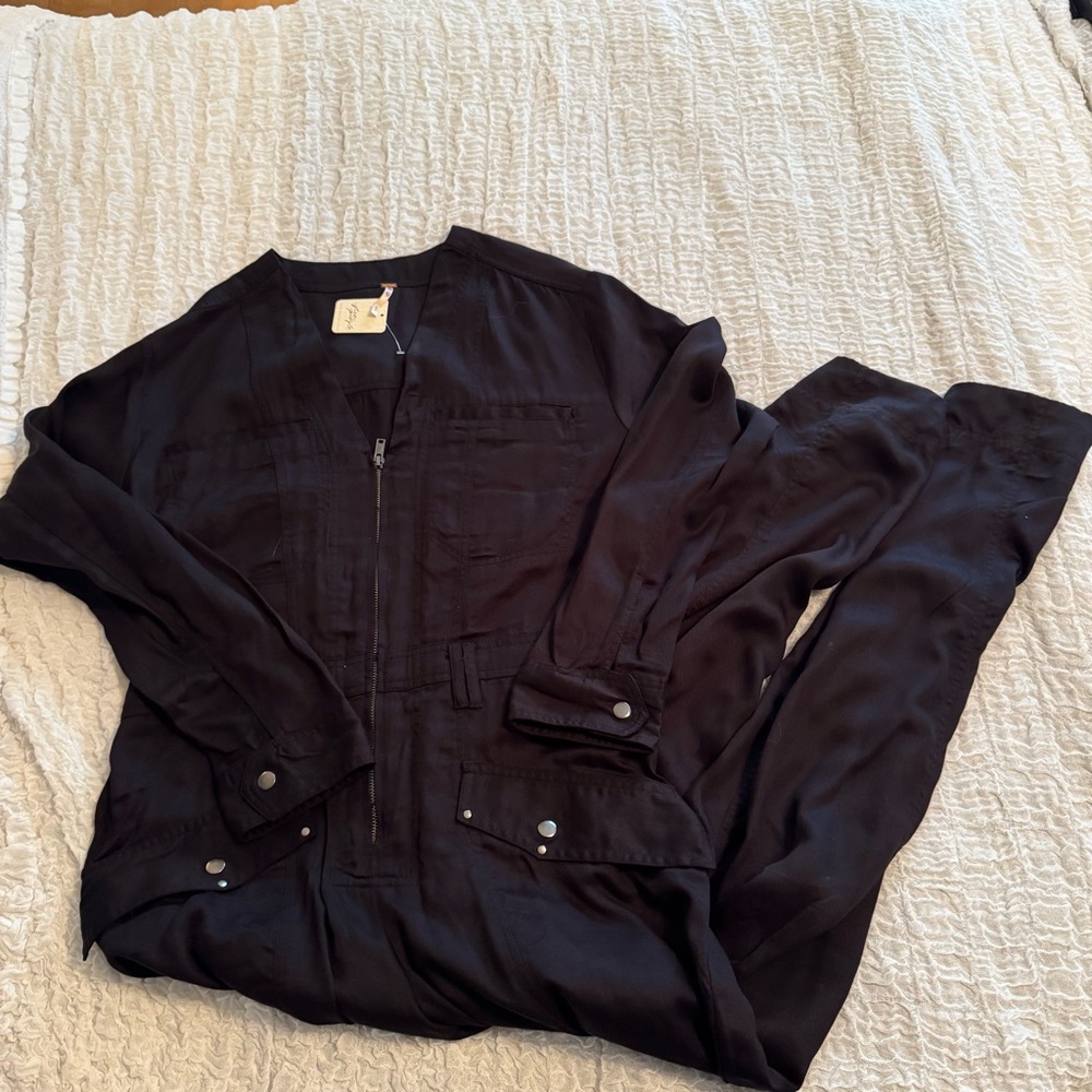 Free People Zip Front Coveralls